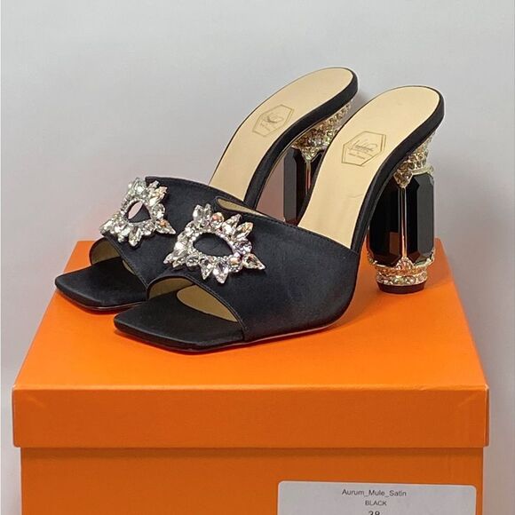 Nalebe Eureka Aurum Crystal-Embellished Mules size 38 - Picture 11 of 13
